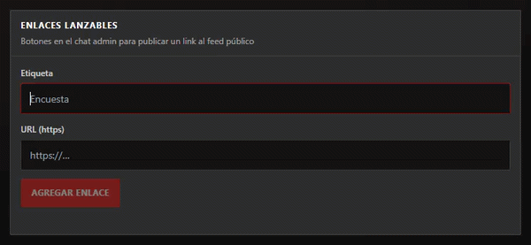 Enlaces seguros en el chat